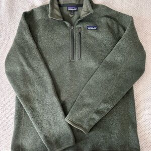 Patagonia Green Zip Up Sweater Fleece